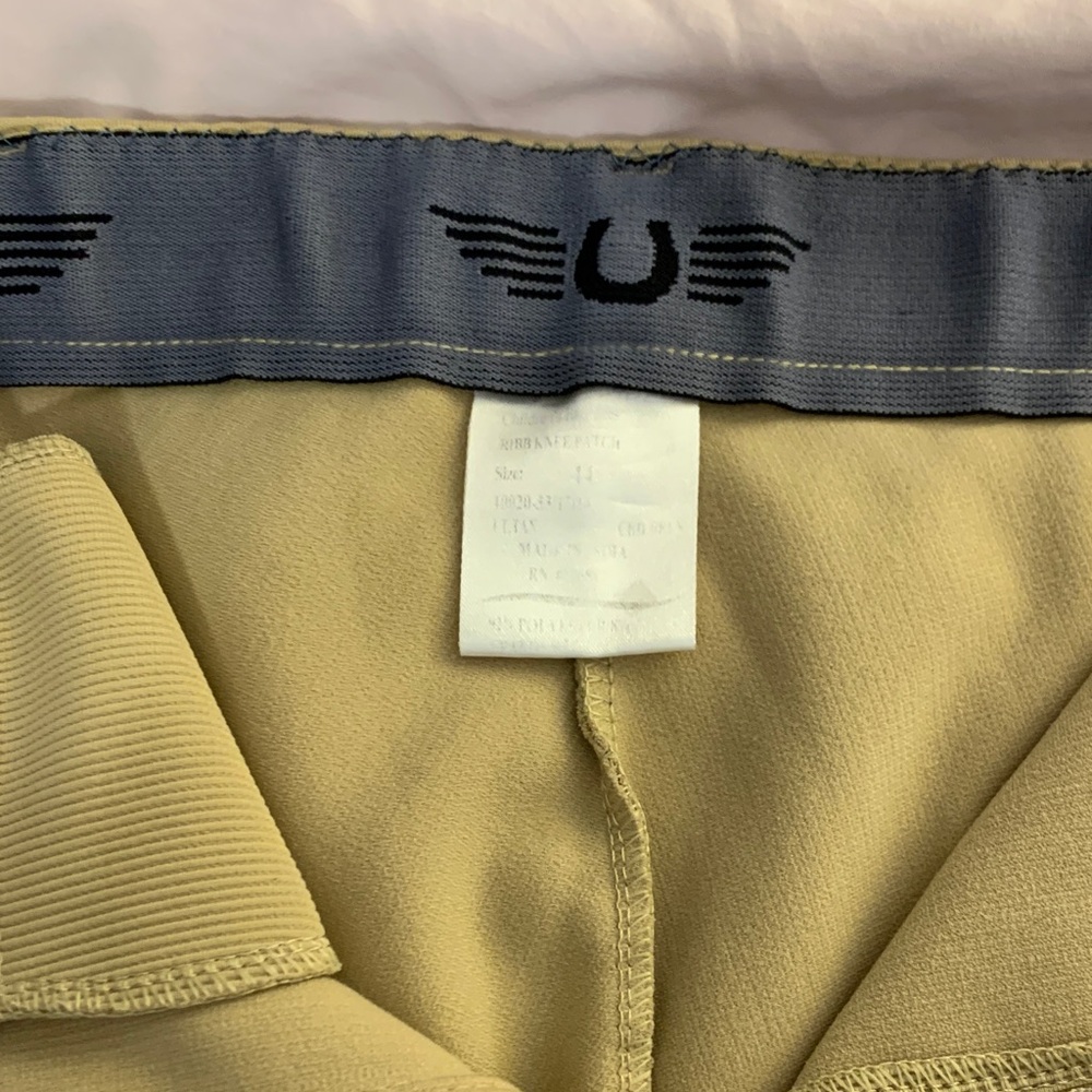 Girls Tan Tuff Rider Ribbed Breeches, size 14 - Picture 5 of 6